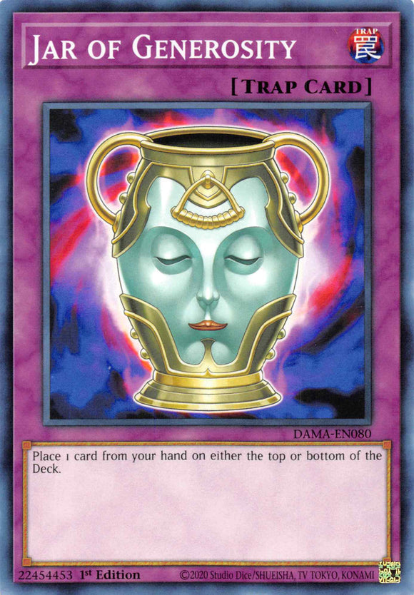 Jar of Generosity [DAMA-EN080] Common - Duel Kingdom