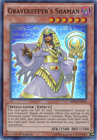 Gravekeeper's Shaman [MP14-EN214] Super Rare - Duel Kingdom