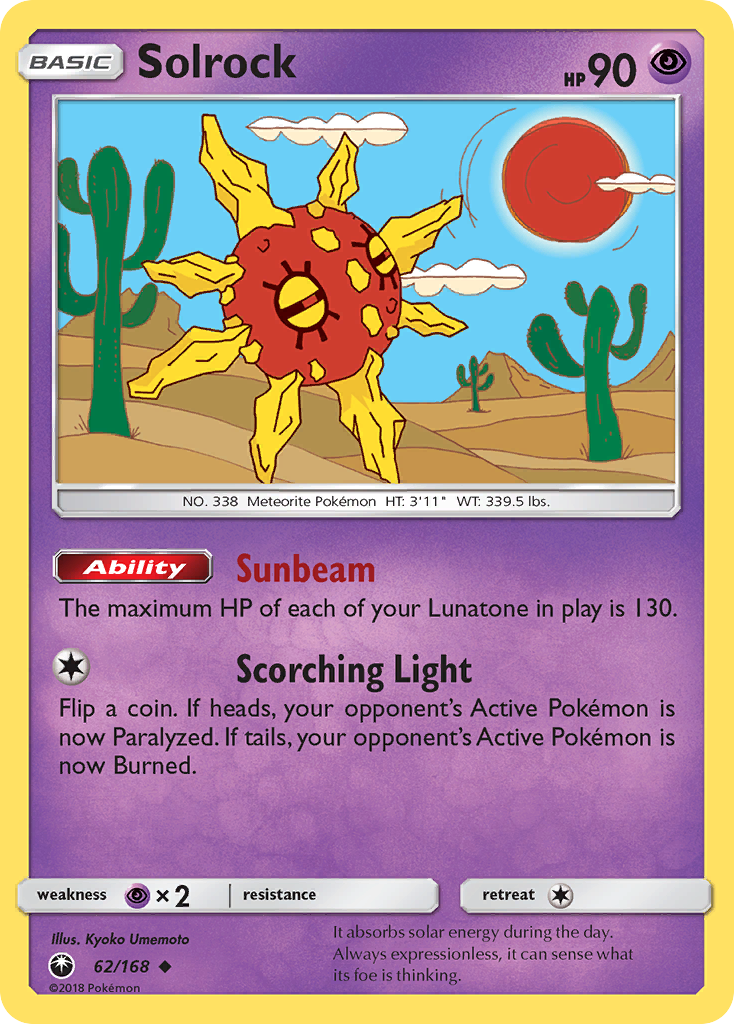 Solrock (62/168) [Sun & Moon: Celestial Storm] - Duel Kingdom