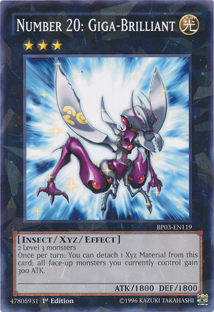 Number 20: Giga-Brilliant [BP03-EN119] Shatterfoil Rare - Duel Kingdom