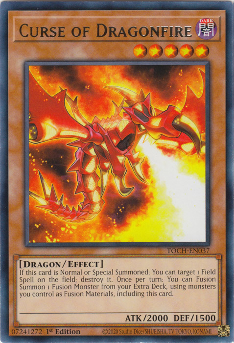Curse of Dragonfire [TOCH-EN037] Rare - Duel Kingdom