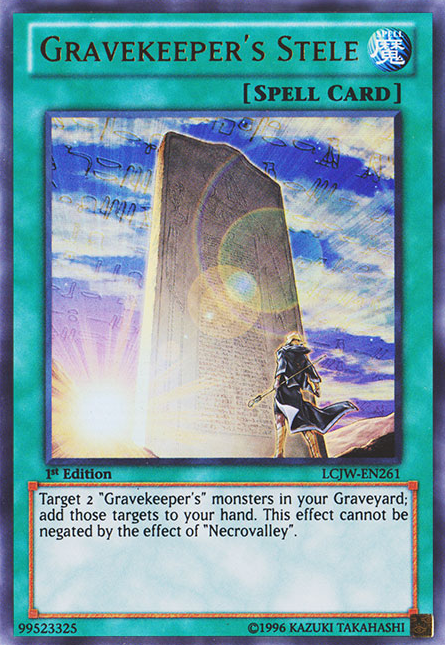 Gravekeeper's Stele [LCJW-EN261] Ultra Rare - Duel Kingdom