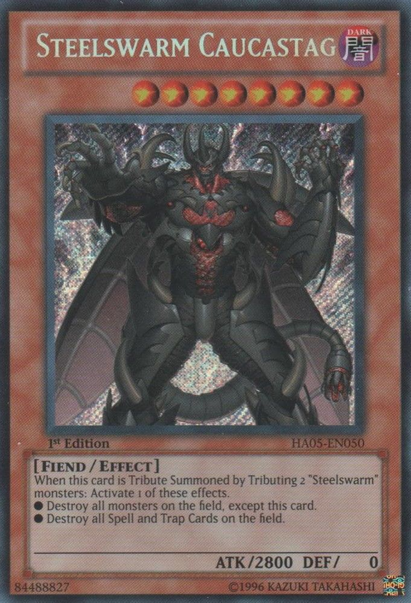 Steelswarm Caucastag [HA05-EN050] Secret Rare - Duel Kingdom