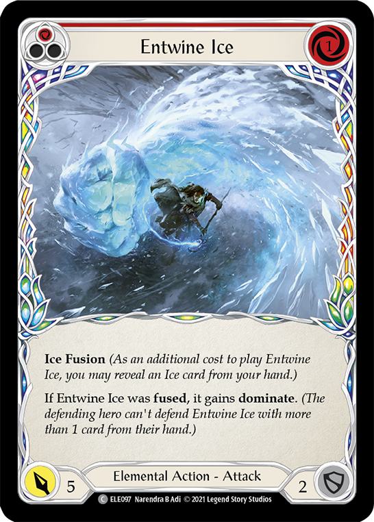 Entwine Ice (Red) [ELE097] 1st Edition Normal - Duel Kingdom