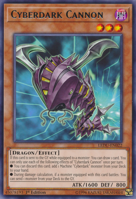 Cyberdark Cannon [LEDU-EN022] Rare - Duel Kingdom