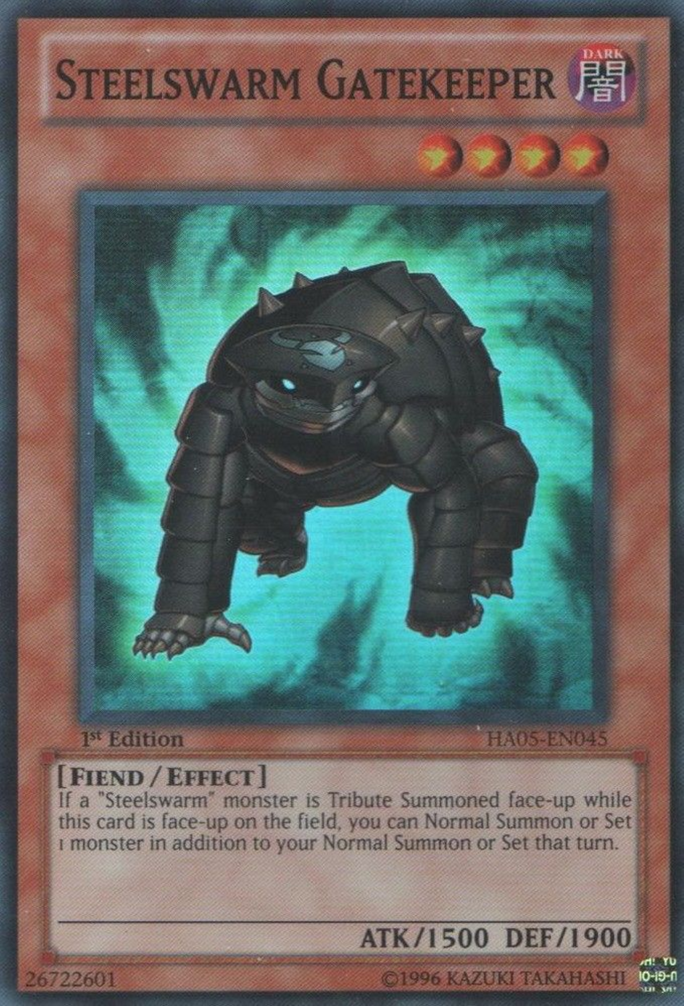 Steelswarm Gatekeeper [HA05-EN045] Super Rare - Duel Kingdom