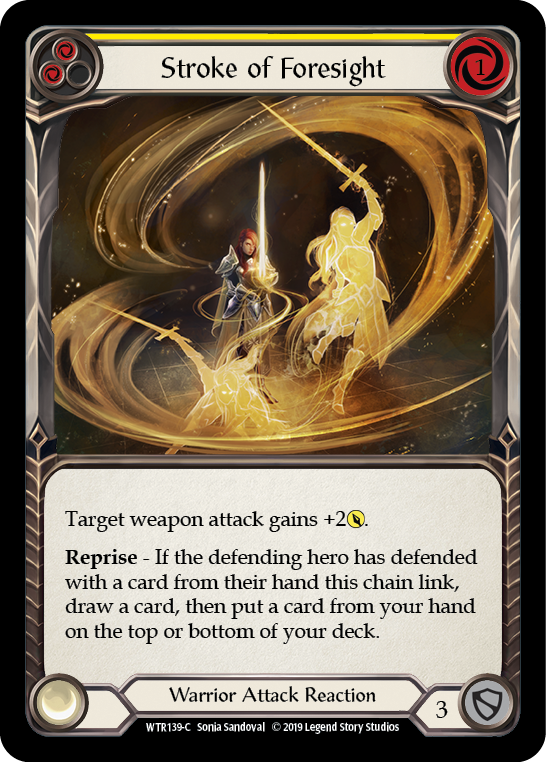 Stroke of Foresight (Yellow) [WTR139-C] Alpha Print Normal - Duel Kingdom