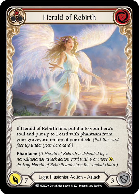 Herald of Rebirth (Red) [MON020] 1st Edition Normal - Duel Kingdom