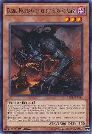 Cagna, Malebranche of the Burning Abyss [SECE-EN084] Rare - Duel Kingdom