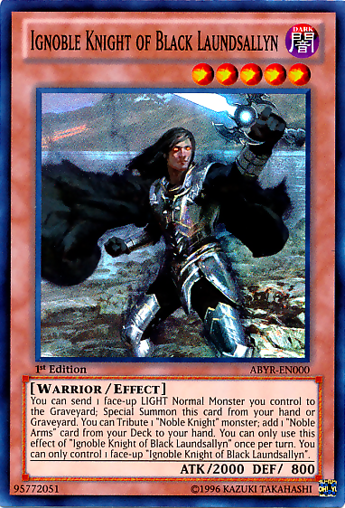 Ignoble Knight of Black Laundsallyn [ABYR-EN000] Super Rare - Duel Kingdom