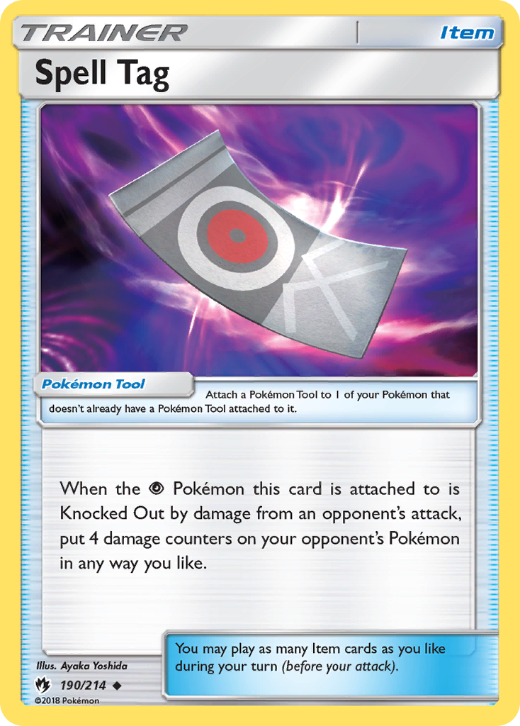 Spell Tag (190/214) [Sun & Moon: Lost Thunder] - Duel Kingdom