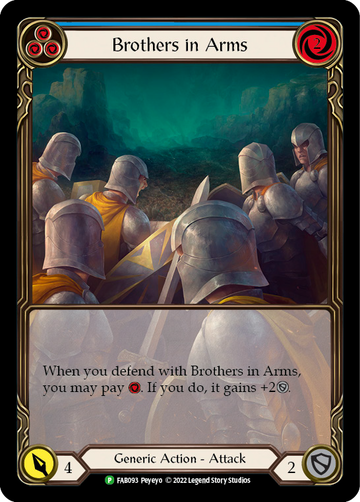 Brothers in Arms (Blue) - FAB093 [FAB093] [Flesh and Blood: Promo Cards] Rainbow Foil