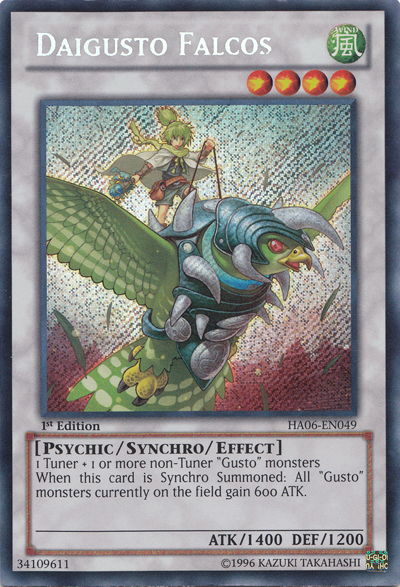 Daigusto Falcos [HA06-EN049] Secret Rare - Duel Kingdom