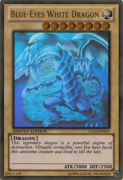 Blue-Eyes White Dragon [GLD5-EN001] Ghost/Gold Rare - Duel Kingdom