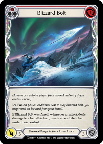 Blizzard Bolt (Red) [U-ELE044] Unlimited Normal - Duel Kingdom