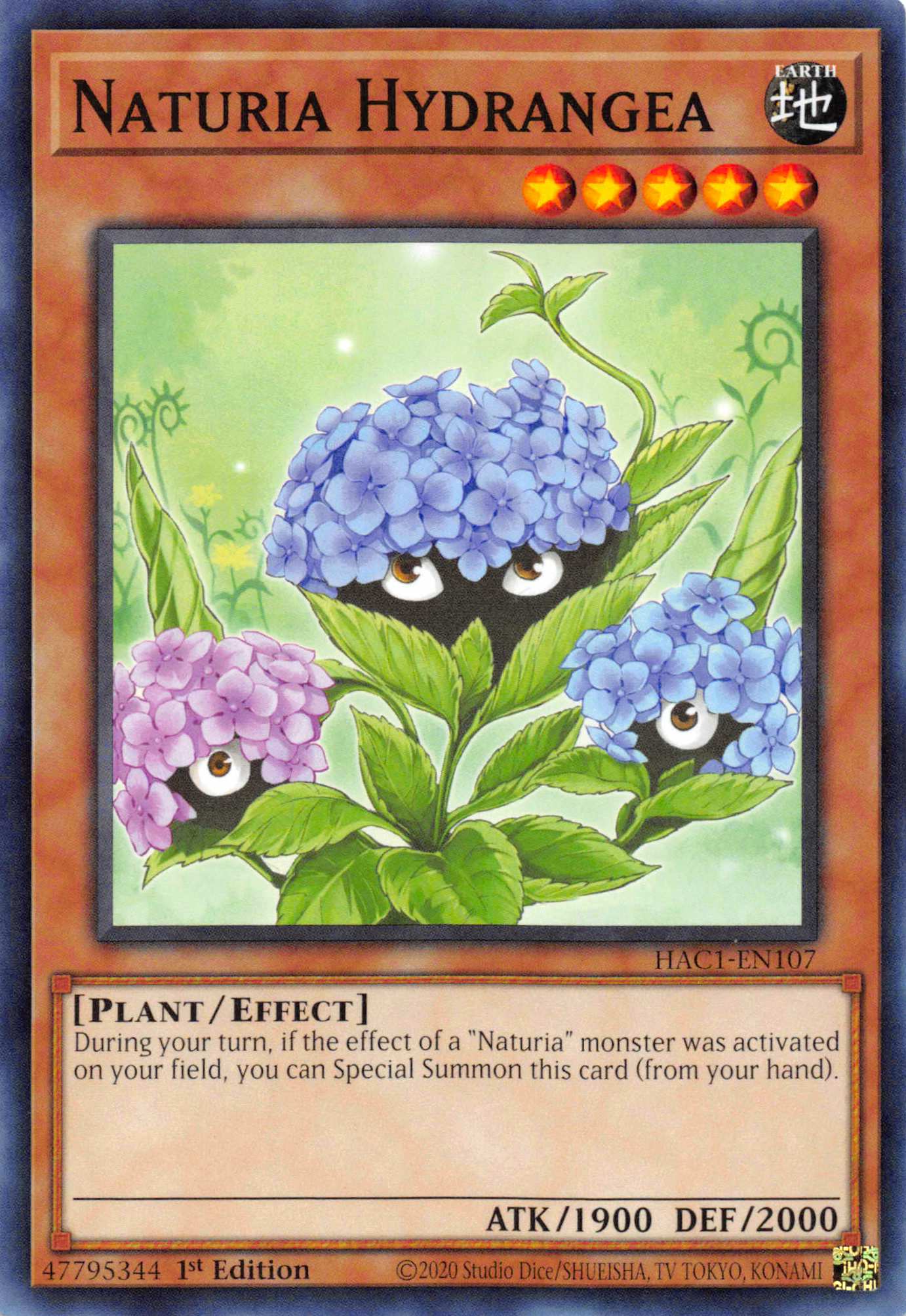 Naturia Hydrangea [HAC1-EN107] Common - Duel Kingdom