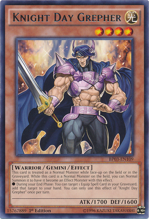 Knight Day Grepher [BP03-EN109] Rare - Duel Kingdom