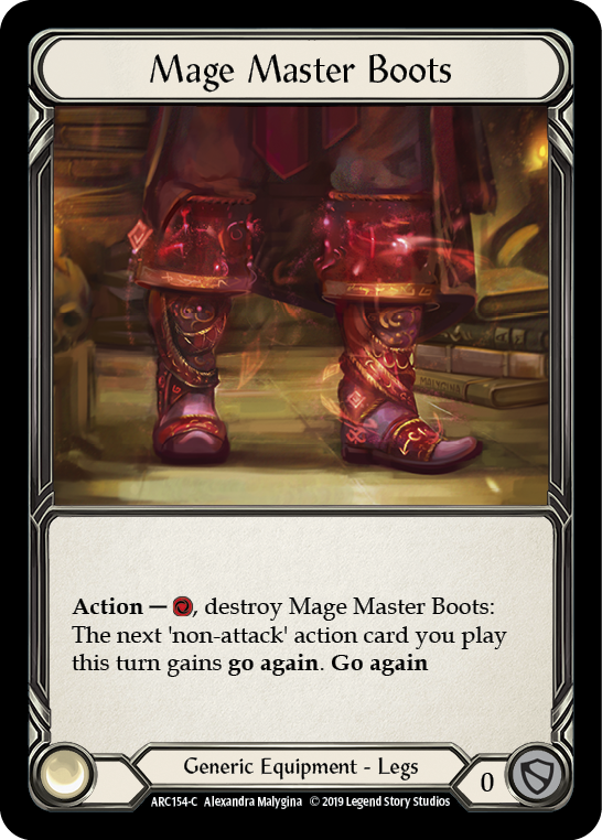 Mage Master Boots [ARC154-C] 1st Edition Cold Foil - Duel Kingdom