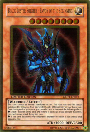 Black Luster Soldier - Envoy of the Beginning [GLD4-EN013] Gold Rare - Duel Kingdom