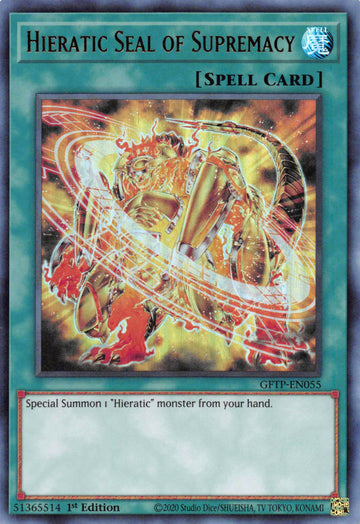 Hieratic Seal of Supremacy [GFTP-EN055] Ultra Rare