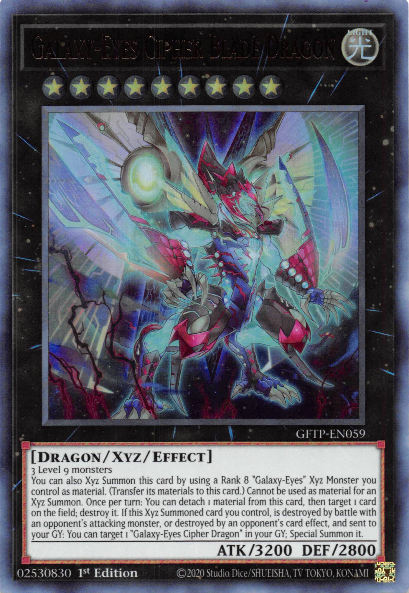 Galaxy-Eyes Cipher Blade Dragon [GFTP-EN059] Ultra Rare