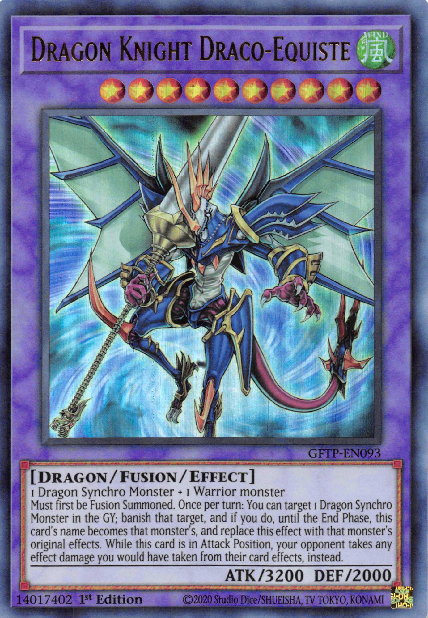 Dragon Knight Draco-Equiste [GFTP-EN093] Ultra Rare