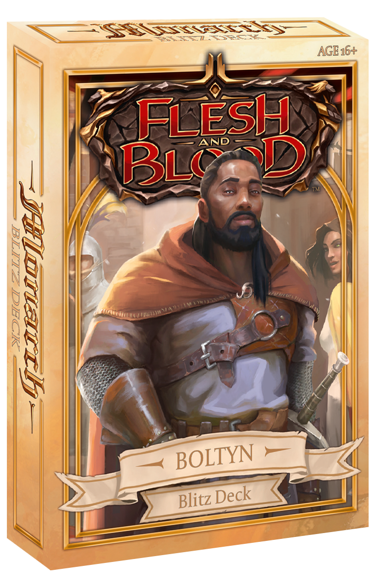 Flesh and Blood: Boltyn (Warrior) Monarch Blitz Deck  LIMIT OF 1 PER CUSTOMER - Releases May 14, 2021 - Duel Kingdom
