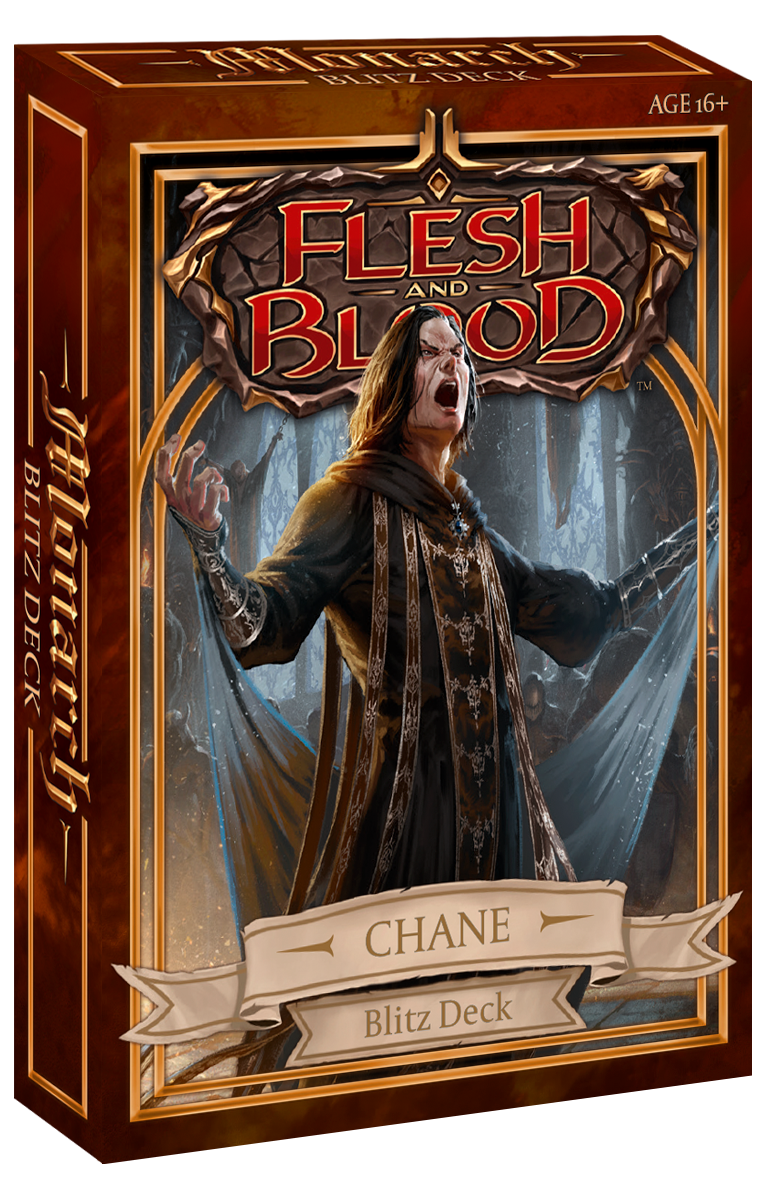 Flesh and Blood: Chane (Runeblade) Monarch Blitz Deck  LIMIT OF 1 PER CUSTOMER - Releases May 14th, 2021 - Duel Kingdom