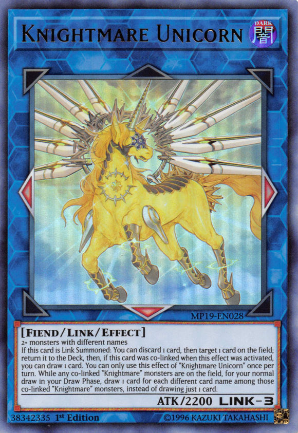 Knightmare Unicorn [MP19-EN028] Ultra Rare