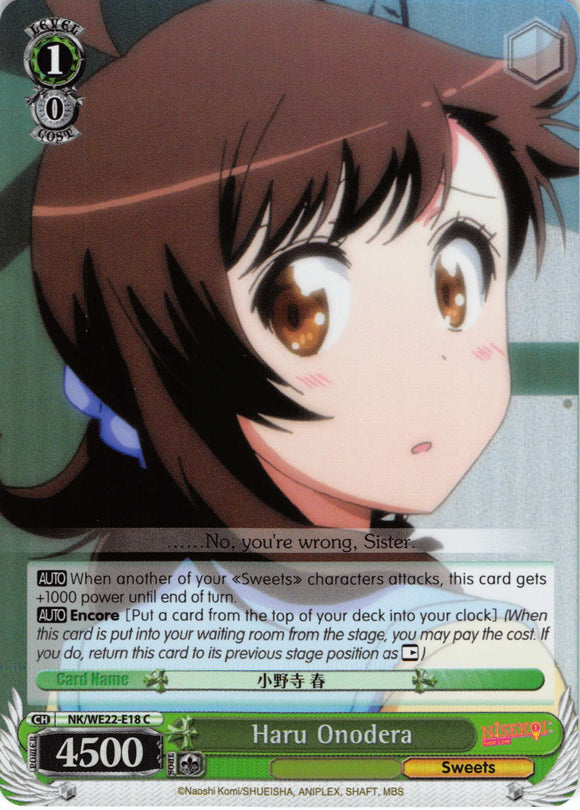 Haru Onodera (NK/WE22-E18) (Parallel Foil) [NISEKOI Extra Booster]