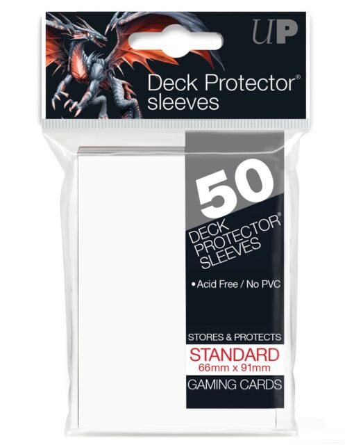 50ct Pro-Gloss White Standard Deck Protectors - Duel Kingdom