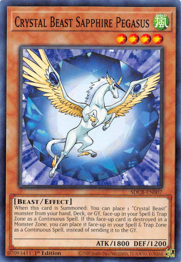 Crystal Beast Sapphire Pegasus [SDCB-EN007] Common