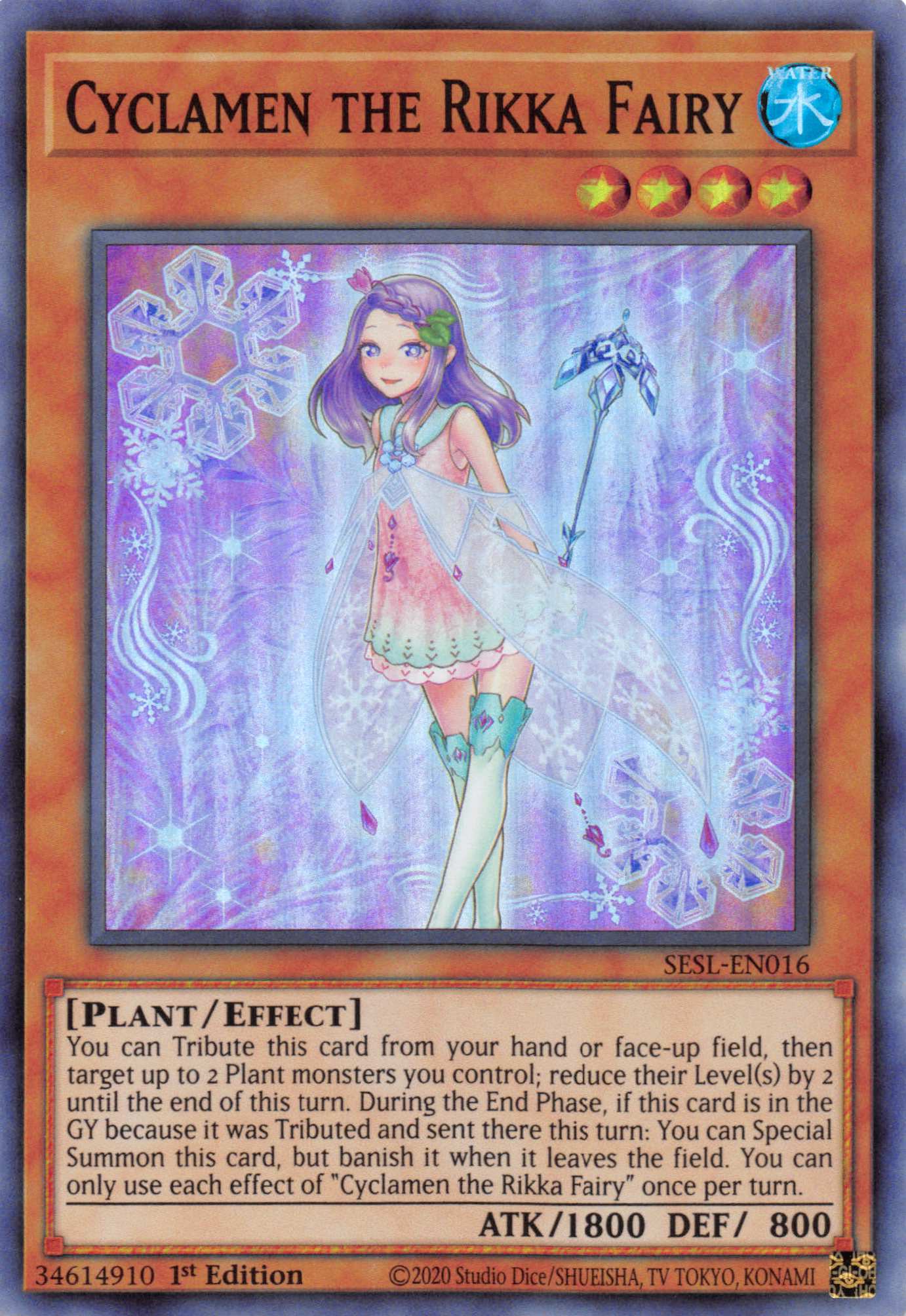 Cyclamen the Rikka Fairy [SESL-EN016] Super Rare