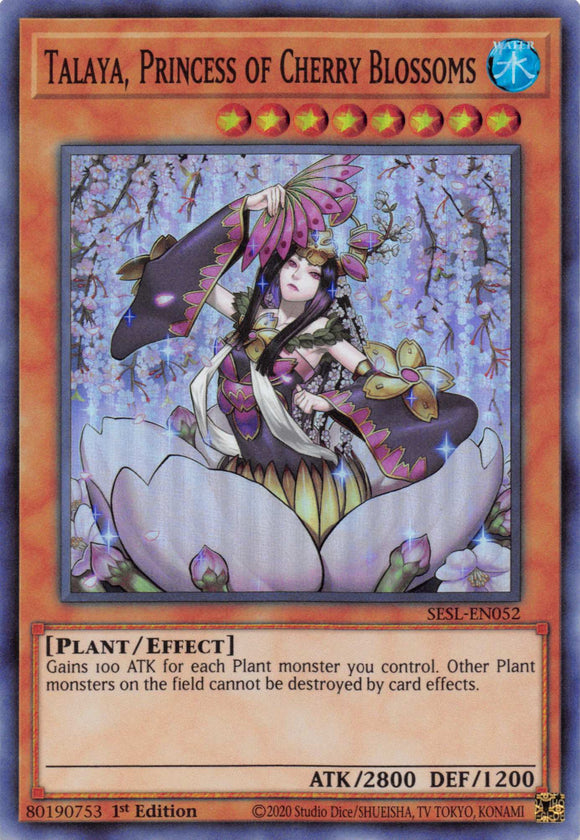 Talaya, Princess of Cherry Blossoms [SESL-EN052] Super Rare