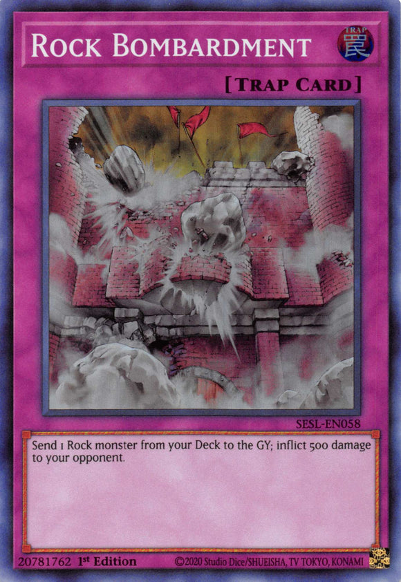 Rock Bombardment [SESL-EN058] Super Rare