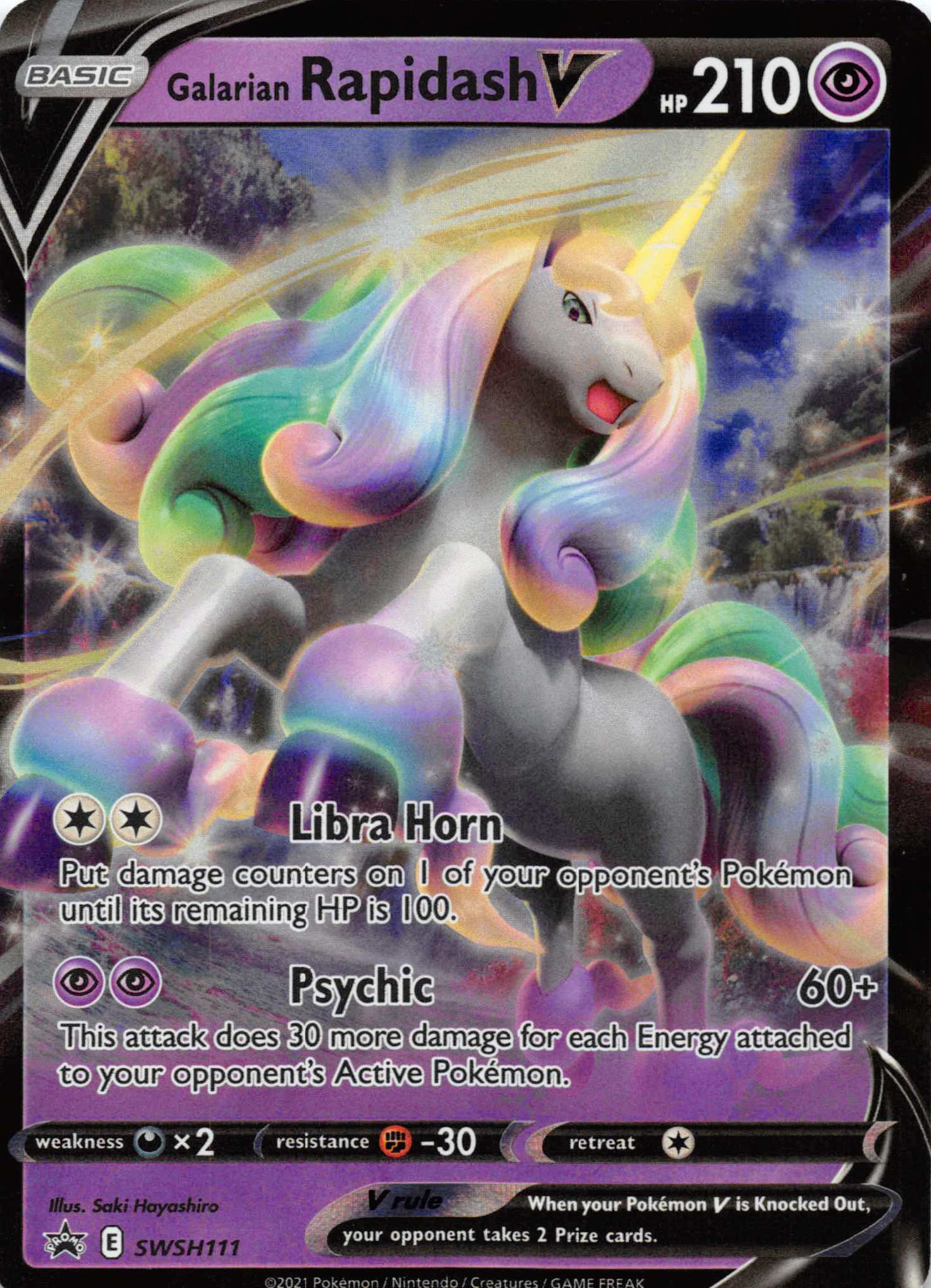 Galarian Rapidash V (SWSH111) [Sword & Shield: Black Star Promos]